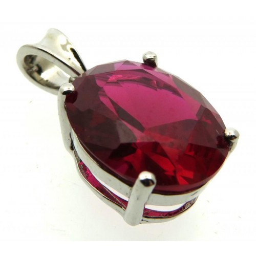 Siberian Ruby Quartz Sterling Silver Pendant 05